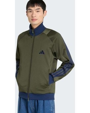 adidas Originals Stadium Regular Fit Pique Tracktop - Green