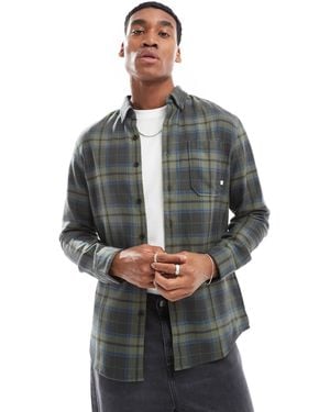 Farah Marcelo Check Long Sleeve Shirt - Gray