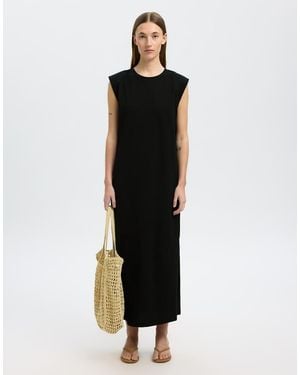 SELECTED Vestido Largo De - Negro