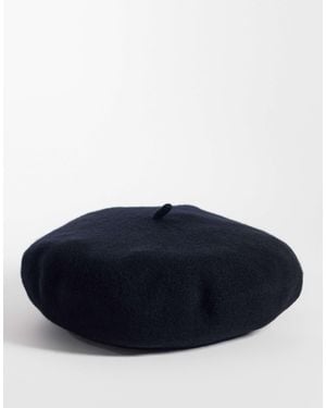 ASOS – baskenmütze aus reiner wolle - Blau