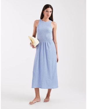ONLY Sleeveless Midaxi Smock Dress - Blue