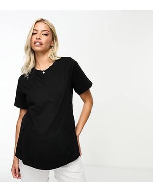 ASOS Asos Design Maternity Exclusive Mix & Match Cotton Nursing Pyjama Tee - Black