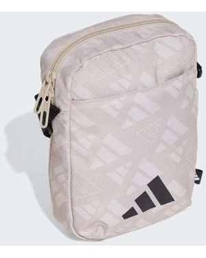adidas Originals Organizador Beis, Gris Órbita Y Negro Con Estampado Lineal De -Neutro - Blanco