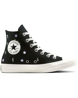 Converse Chuck taylor all star - baskets avec fleurs brodées - /aigrette/vert foothill - Noir