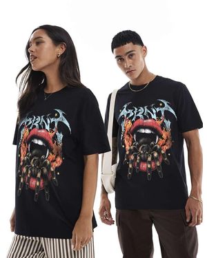 PRNT Spider Mouth Relaxed T-Shirt - Black