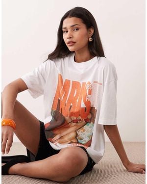 ASOS Short Sleeve Oversized T-shirt With Paris Graphic - Multicolour