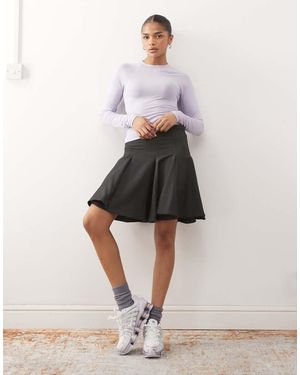 Monki Pleated Mini Skirt - Purple