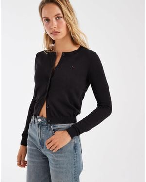 Tommy Hilfiger – basic-strickjacke - Blau