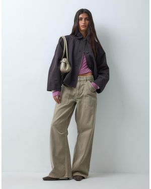 ASOS – kurzer trenchcoat - Braun