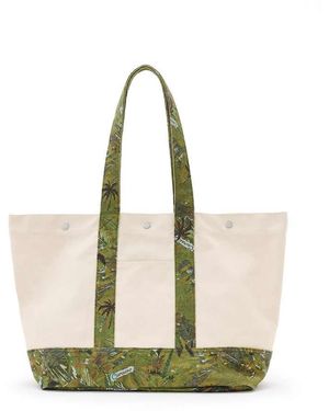 AllSaints Bolso Tote Playero Jett De -Blanco - Neutro
