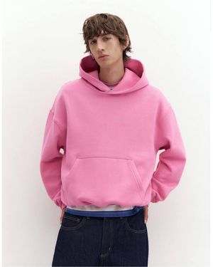 Pull&Bear Boxy Fit Hoodie - Pink