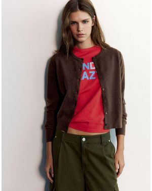 Pull&Bear Gilet regular fit - Rouge