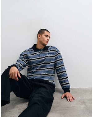 Carhartt Devitt Long Sleeve Rugby Shirt - Blue