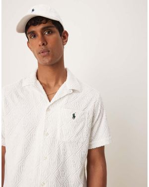 Polo Ralph Lauren Wimbledon Capsule Jacquard Terry Polo - White