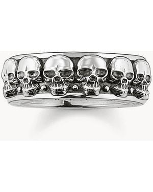 Thomas Sabo Anillos De Calaveras En Plata - Blanco