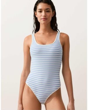Oysho – strukturierter badeanzug - Blau