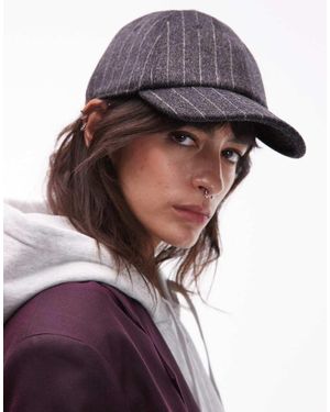 & Other Stories Cappellino Scuro Con Motivo Gessato - Grigio