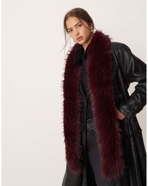 ASOS – weiner schal aus kunstfell - Rot