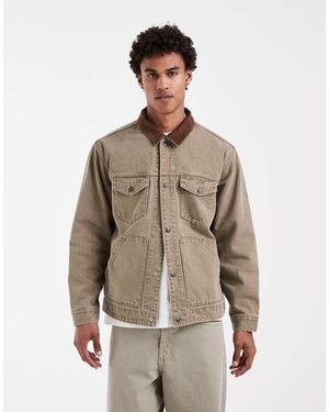 Levi's Munroe veste trucker beige à boutons - Neutre