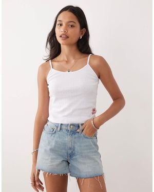 Rip Curl – strand-camisole aus pointelle - Blau