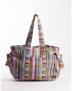 Free People Oksana Print Tote Bag - White