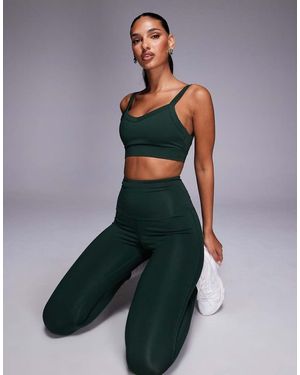 4505 Running High Waist leggings With Zip Phone Pocket - Green