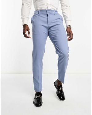 New Look Slim Suit Trousers - Blue