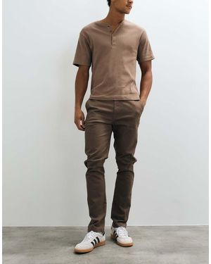 Threadbare Pantalones De Pernera Estrecha En Mushroom - Marrón