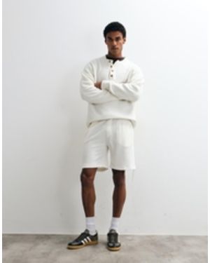 BOSS Structure Co-ord Shorts - White