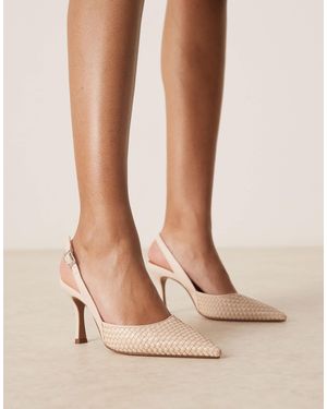 ASOS Samber Slingback Stiletto Heels - Natural