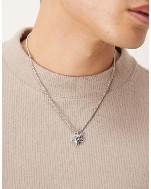 ASOS – farbene halskette mit bauschigem sternenanhänger - Natur