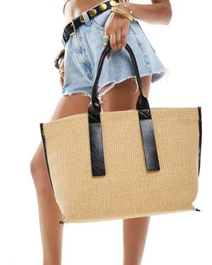 Stradivarius Borsa Shopper Grande - Blu