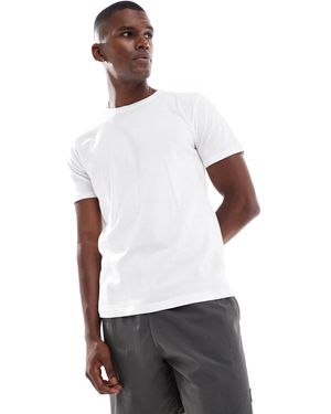 Brave Soul T-shirt à manches courtes en tissu d'épaisseur moyenne - Blanc