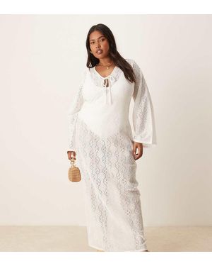 Esmee Curve Exclusive Knit Maxi Beach Dress - Natural