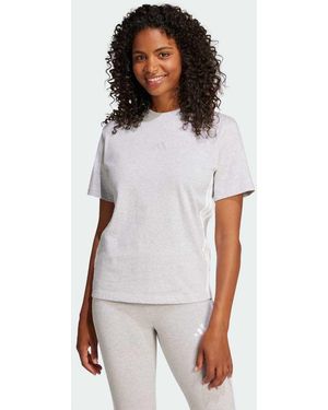 adidas Originals Essentials 3-Stripes Cotton Tee - White