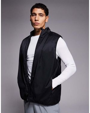 4505 Gilet Termico Da Corsa Con Tasche Con Zip E Dettagli Catarifrangenti - Blu