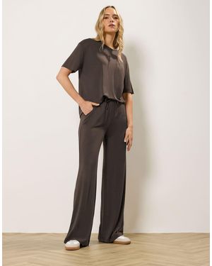 Long Tall Sally Premium Wide Leg Trousers - Brown
