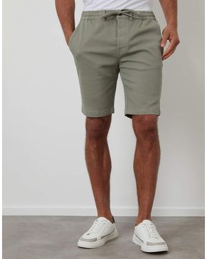 Threadbare Elasticated Waist Stretch Chino Shorts - Green