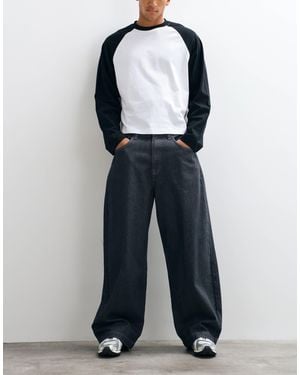 ASOS Barrel-jeans - Schwarz