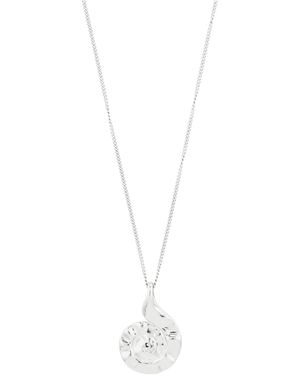 Pilgrim Collier plaqué argent haze - Blanc