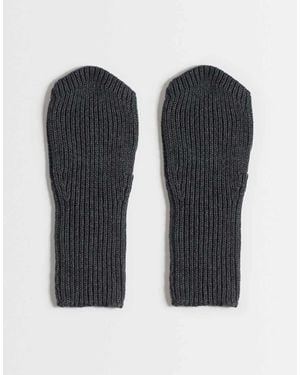 ASOS Palm Warmer Fingerless Gloves - Black