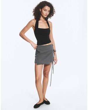 Weekday Wrap Mini Skirt Co-ord - Gray