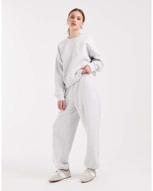 ONLY Joggers Gris Claro Con Bajos Ajustados De (Parte De Un Conjunto) - Neutro