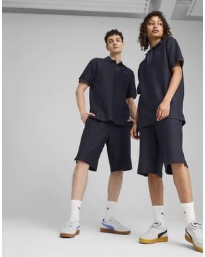 PUMA Premium Ess Jacquard Long Line Relaxed Shorts 11" - Blue