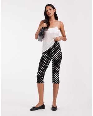 ASOS Capri-leggings mit polka-dot-muster - Natur