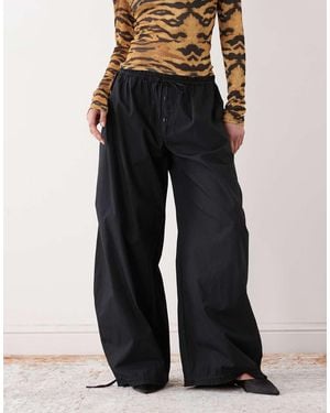Monki Balloon Leg Trouser - Black