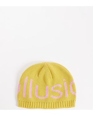 Collusion Gorro Con Logo De Croché De - Amarillo