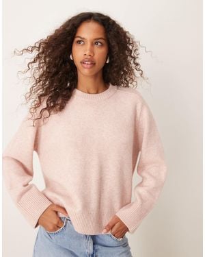 Abercrombie & Fitch Pull ras - Rose