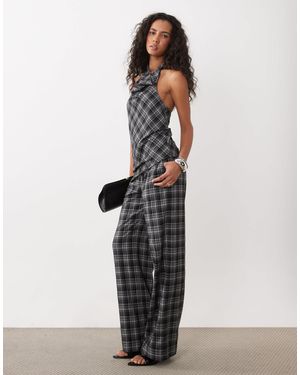 Kaiia Exklusive wide-leg-hose als kombiteil - Grau