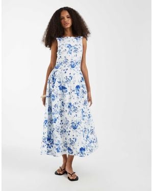 Vero Moda – ärmelloses maxikleid - Blau